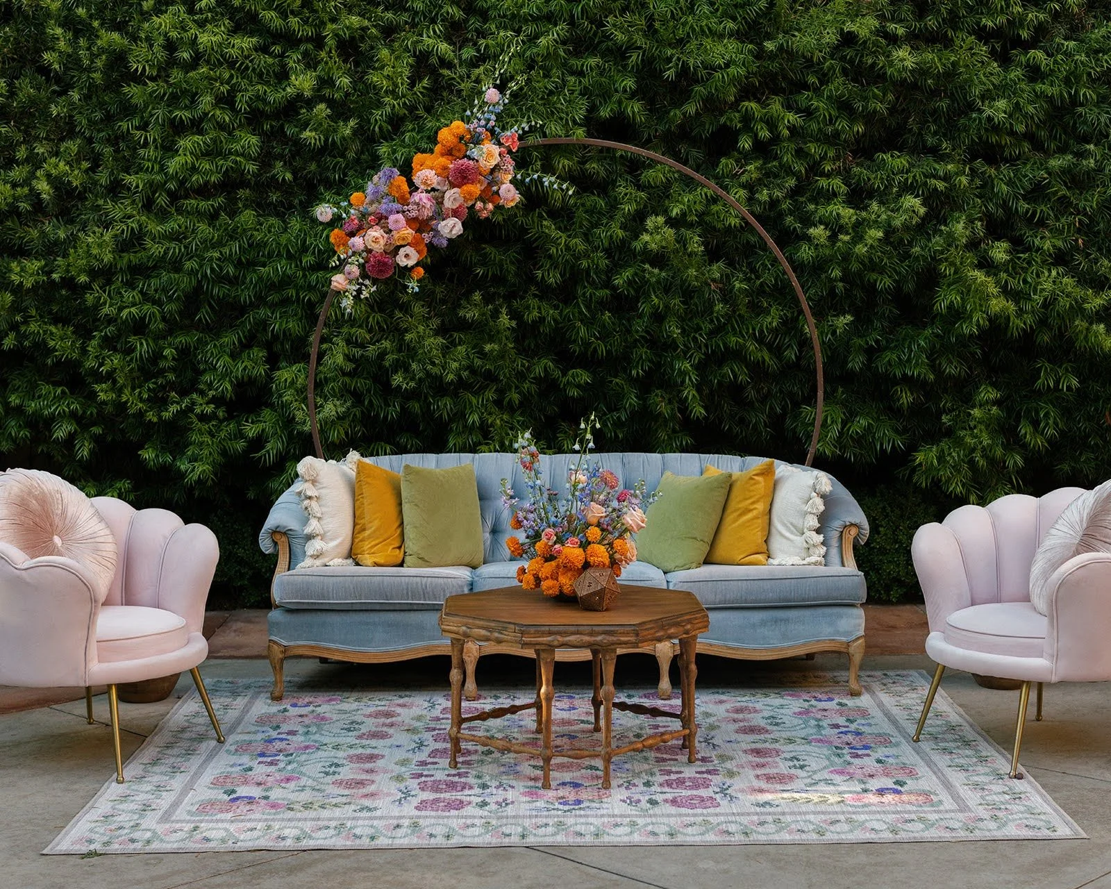 Franciscan Gardens lounge florals