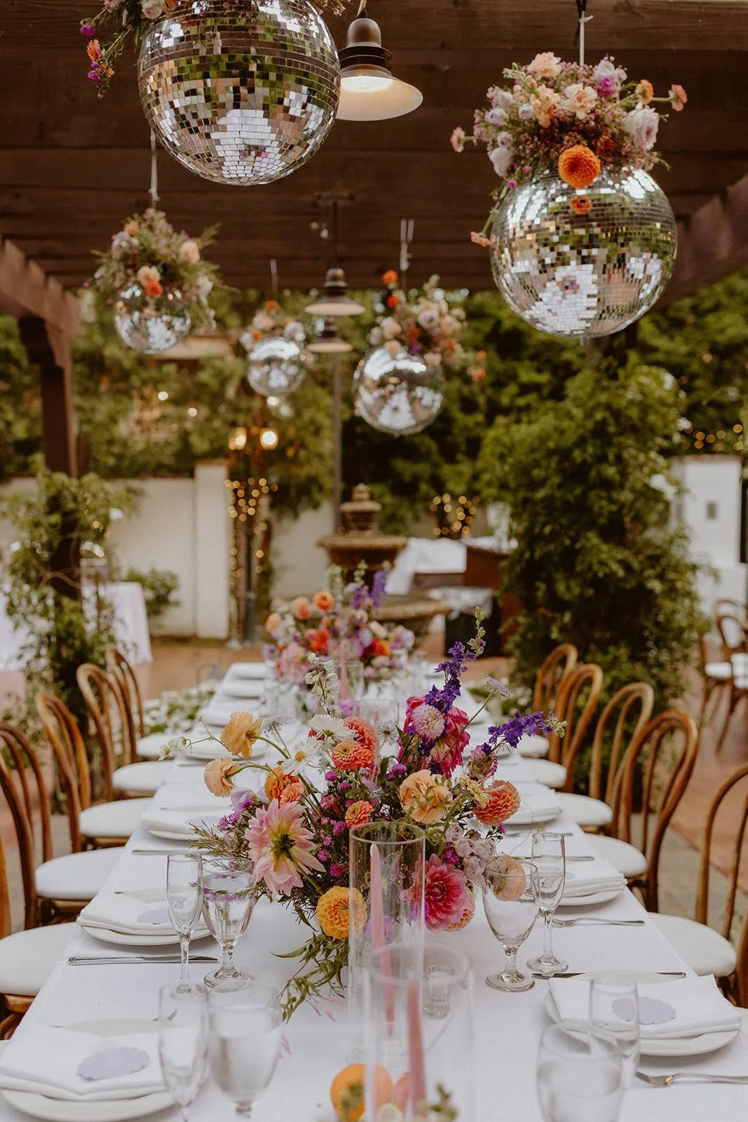Vibrant Franciscan Gardens wedding design